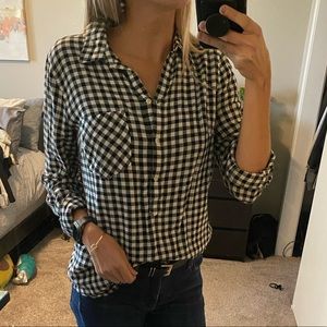 Long Sleeve Gingham Top!